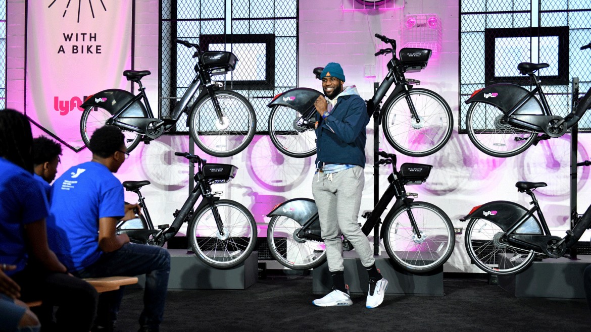 NBA Legend Lebron James Teams up with Lyft on Bikeshare Program